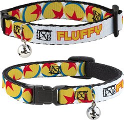 Buckle-Down Disney Pixar Luxo Ball Repeat Personalized Breakaway Cat Collar with Bell
