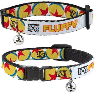 Buckle-Down Disney Pixar Luxo Ball Repeat Personalized Breakaway Cat Collar with Bell