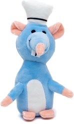 Buckle-Down Disney Ratatouille Chef Remy Rat Squeaky Plush Dog Toy, Blue