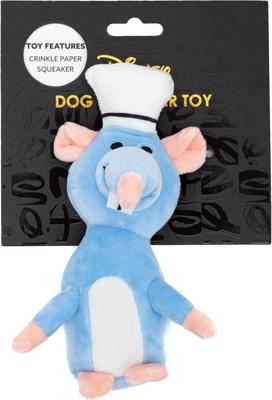 Show full view: Buckle-Down Disney Ratatouille Chef Remy Rat Squeaky Plush Dog Toy, Blue slide 4 of 5