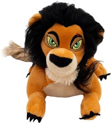Buckle-Down Disney The Lion King Scar with Rope Tail Squeaky Plush Dog Toy