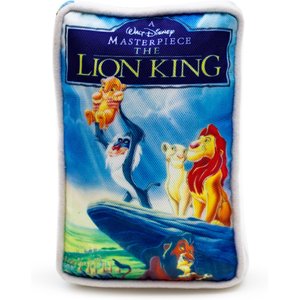 Buckle-Down Disney The Lion King VHS Tape Squeaky Plush Dog Toy