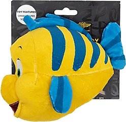 Buckle-Down Disney The Little Mermaid Flounder Squeaky Plush Dog Toy slide 2 of 3