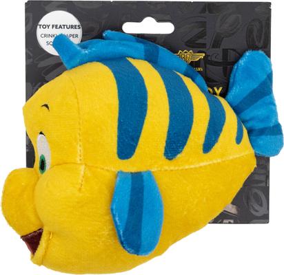 Show full view: Buckle-Down Disney The Little Mermaid Flounder Squeaky Plush Dog Toy slide 3 of 3