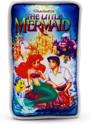 Buckle-Down Disney The Little Mermaid VHS Tape Squeaky Plush Dog Toy