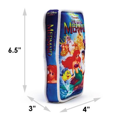 Show full view: Buckle-Down Disney The Little Mermaid VHS Tape Squeaky Plush Dog Toy slide 6 of 6