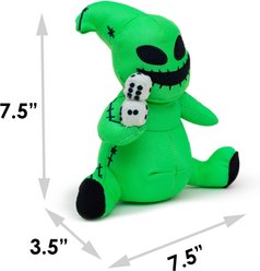 Buckle-Down Disney The Nightmare Before Christmas Oogie Boogie Dice Sitting Squeaky Plush Dog Toy, Beige slide 2 of 5