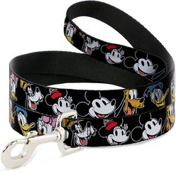 Buckle-Down Disney the Sensational Six Smiling Faces Polyester Standard Dog Leash, Small: 4-ft long, 1-in wide