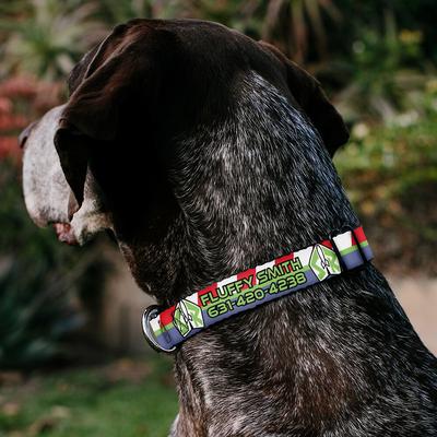Show full view: Buckle-Down Disney Toy Story Buzz Lightyear Space Ranger Logo Personalized Dog Collar, Large slide 3 of 7