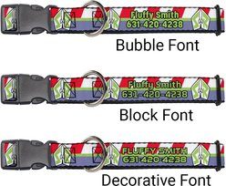 Buckle-Down Disney Toy Story Buzz Lightyear Space Ranger Logo Personalized Dog Collar, Medium slide 2 of 7