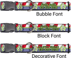 Buckle-Down Disney Toy Story Buzz Lightyear Space Ranger Logo Personalized Dog Collar, Small slide 2 of 7