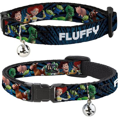 Buckle-Down Buckle-Down Disney Toy Story Characters Running Personalized Breakaway Cat Collar with Bell