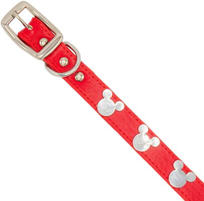 Show full view: Buckle-Down Disney Vegan Leather Mickey Mouse Head Dog Collar, X-Small slide 3 of 7