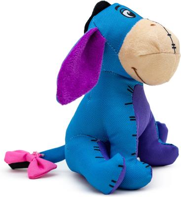 Show full view: Buckle-Down Disney Winnie the Pooh Eeyore Sitting Squeaky Plush Dog Toy, Blue slide 2 of 5