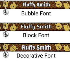 Buckle-Down Disney Winnie the Pooh Expressions & Honeycomb Personalized Breakaway Cat Collar with Bell slide 2 of 2