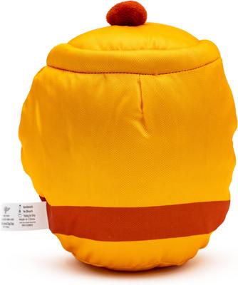 Show full view: Buckle-Down Disney Winnie the Pooh Hunny Pot Squeaky Plush Dog Toy, Yellow slide 3 of 4