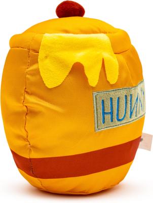 Show full view: Buckle-Down Disney Winnie the Pooh Hunny Pot Squeaky Plush Dog Toy, Yellow slide 2 of 4