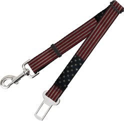 Buckle-Down Dog Car Seatbelt, US Flag