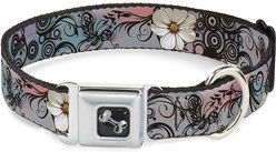 Buckle-Down Flowers Dog Collar, Wide-Large