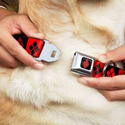 Buckle-Down Harley Quinn Diamond Dog Collar, Medium slide 2 of 9