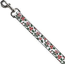 Buckle-Down Holly & Mistletoe Dog Leash slide 2 of 5