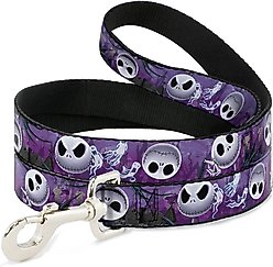 Buckle-Down Jack Expressions Ghosts in Cemetery Polyester Standard Dog Leash, Medium: 6-ft long, 1-in wide