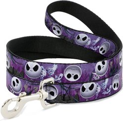 Buckle-Down Jack Expressions Ghosts in Cemetery Polyester Standard Dog Leash, Small: 4-ft long, 1-in wide