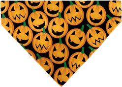 Buckle-Down Jack O Lantern Collage Slip-On Dog Bandana, Orange slide 1 of 7