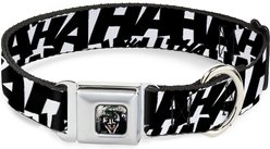 Buckle-Down Joker Holding Head Pose Polyester Dog Collar, Large: 15 to 24-in neck, 1-in wide