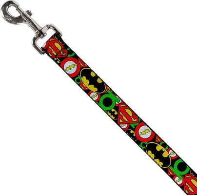 Show full view: Buckle-Down Justice League Logos Dog Leash slide 2 of 4