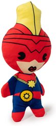 Buckle-Down Kawaii Captain Marvel Standing Pose Dog Plush Squeaker Toy  slide 2 of 6