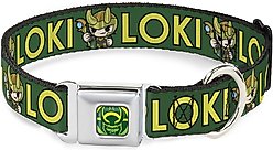 Buckle-Down Kawaii Loki Standing Pose Polyester Dog Collar, Large Wide: 20 to 31-in neck, 1.5-in wide