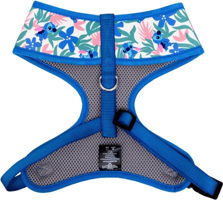 Show full view: Buckle-Down Lilo & Stitch Stitch Poses & Tropical Flowers Plastic Buckle Polyester Disney Dog Harness, MultiColor, Medium: 17 to 21-in chest slide 3 of 4