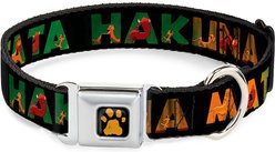 Buckle-Down Lion King Hakuna Matata Polyester Dog Collar, Large: 15 to 24-in neck, 1-in wide
