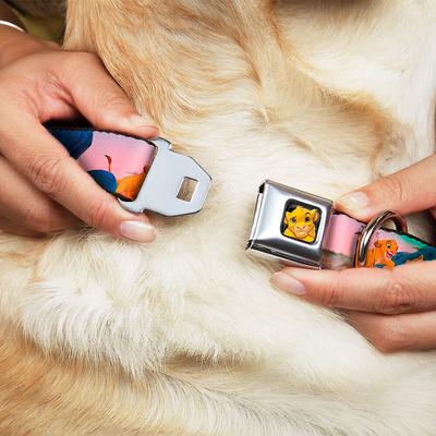Show full view: Buckle-Down Lion King Simba & Nala Dog Collar, Small slide 2 of 10
