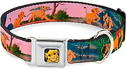 Buckle-Down Lion King Simba & Nala Dog Collar, Wide-Large slide 1 of 9