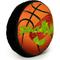 Show in main carousel: Buckle-Down Looney Tunes Plush Squeaker Space Jam Basketball Logo Dog Toy, Orange slide 2 of 5