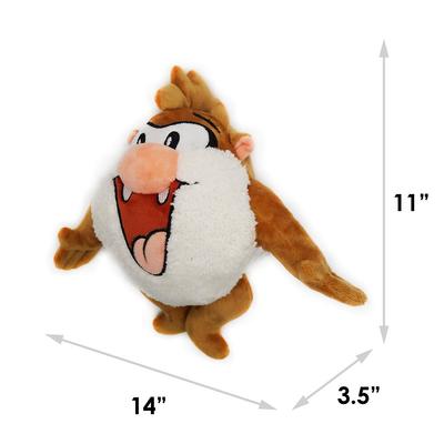 Show full view: Buckle-Down Looney Tunes Taz Full Body Dog Plush Squeaker Toy  slide 5 of 6