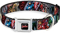 Buckle-Down Marvel Avengers Hero/Villain Poses Dog Collar, Small