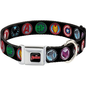 Buckle-Down Marvel Avengers Seatbelt Buckle Dog Collar, Large