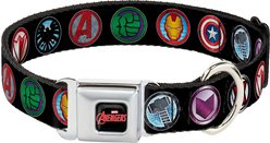Buckle-Down Marvel Avengers Seatbelt Buckle Dog Collar, Small