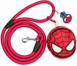 Buckle-Down Marvel Comics Embellishment Dog Leash with Waste Bag Dispenser, Red, 4.5-ft long, 2.5-in wide slide 1 of 5