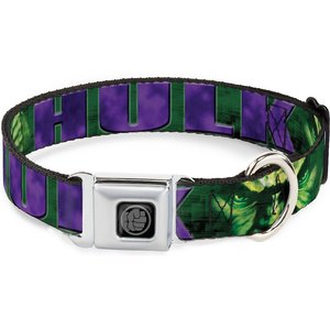 Buckle-Down Marvel Hulk Face Polyester Dog Collar
