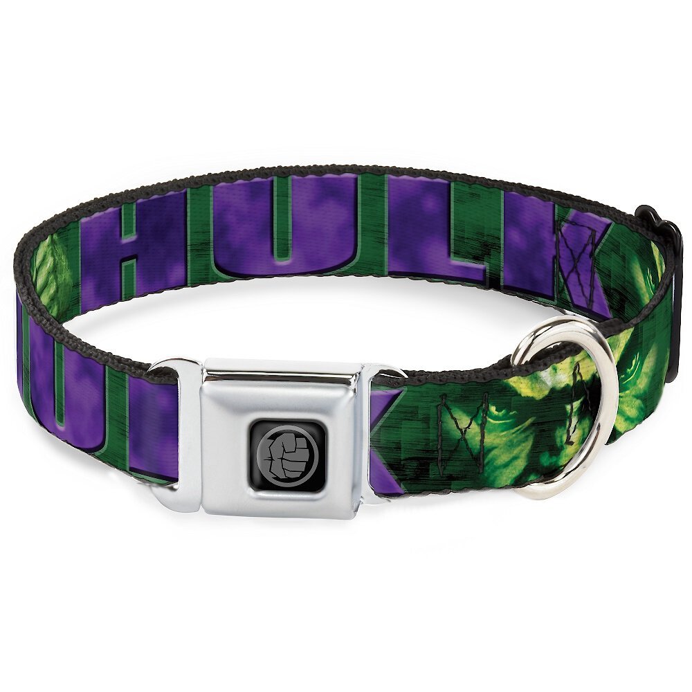 Buckle-down Marvel Hulk Face Polyester Dog Collar