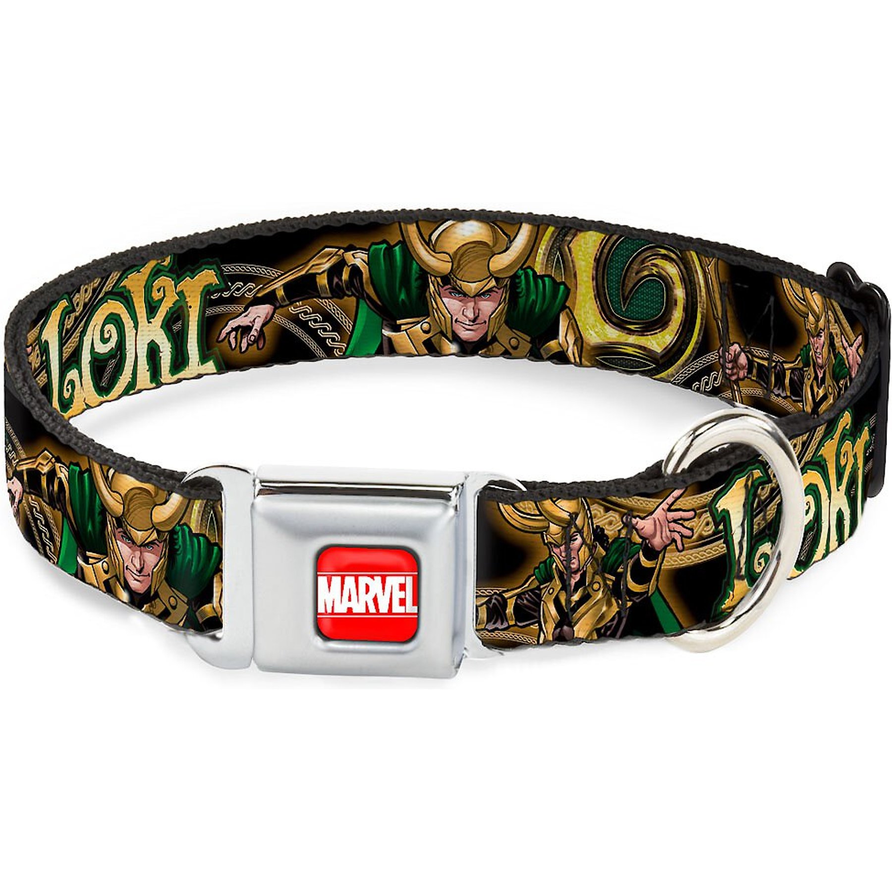 Buckle-Down Marvel Universe Polyester Dog Collar, Large: 15 to 26-in neck, 1-in wide