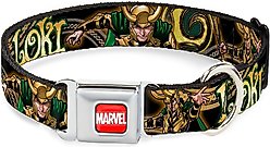Buckle-Down Marvel Universe Polyester Dog Collar, Small: 9 to 15-in neck, 1-in wide