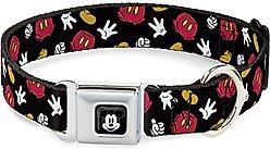 Buckle-Down Mickey Mouse Costume Dog Collar, Wide-Medium