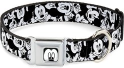 Buckle-Down Mickey Mouse Expressions Dog Collar, Medium