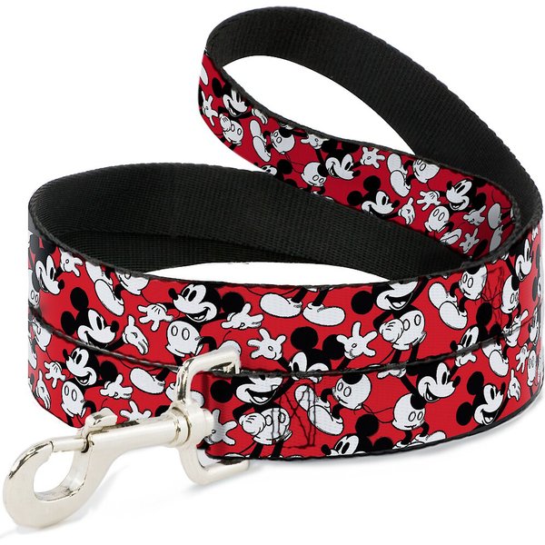 Buckle-Down Service Dog Polyester Dog Leash, Red