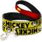 Show in main carousel: Buckle-Down Mickey Smiling Polyester Standard Dog Leash, Medium: 6-ft long, 1-in wide slide 1 of 4